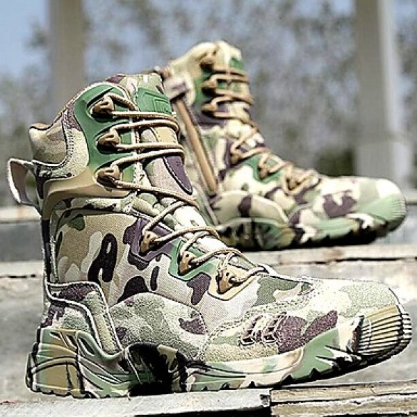 Shoes 2016 Hot Sale Outdoor/Work Leather/Synthetic Camouflage Color Hard-wearing Combat Boots