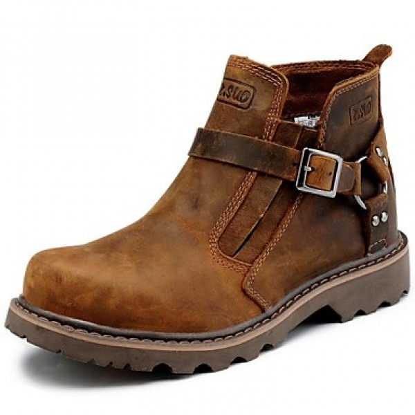 Shoes Outdoor / OfficeCareer / PartyEvening / Athletic / Casual Leather Boots Brown