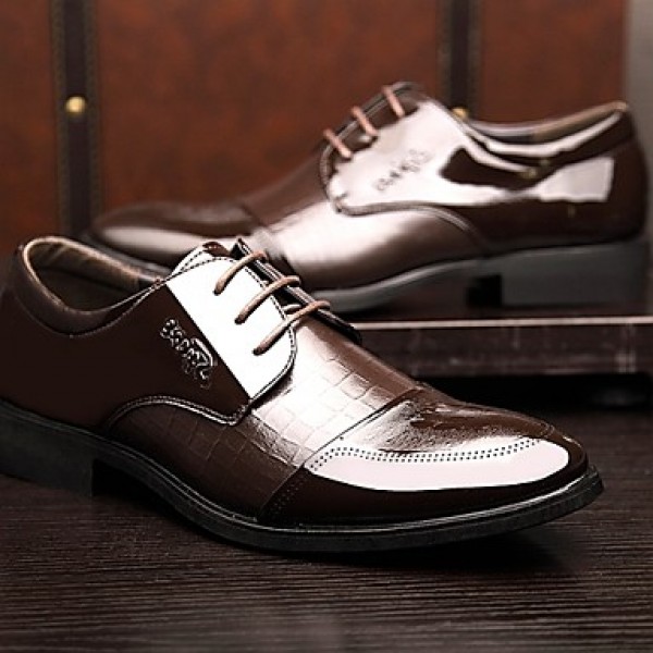 Men's Shoes 2016 New Style Hot Sale Office & Career / Casual Patent Leather Oxfords Black / Brown