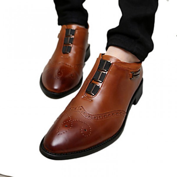 Shoes Leather OfficeCareer / Casual Boots OfficeCareer / Casual Flat Heel Black / Brown