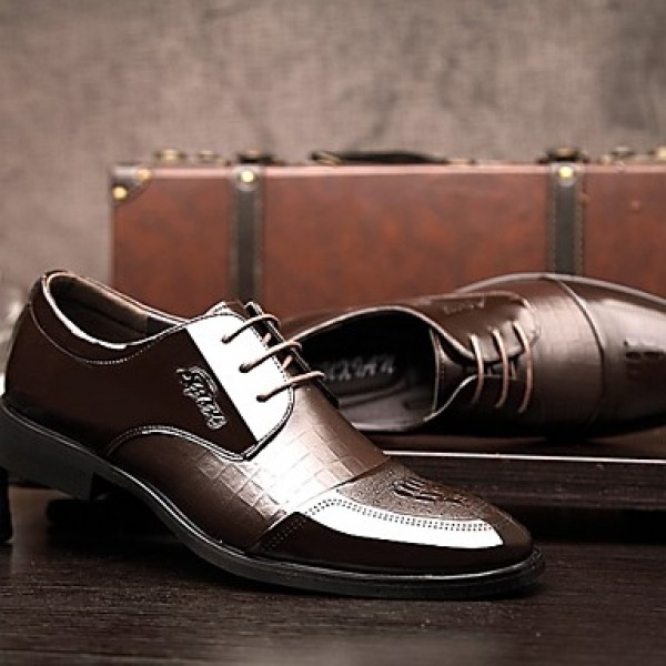 Men's Shoes 2016 New Style Hot Sale Office & Career / Casual Patent Leather Oxfords Black / Brown