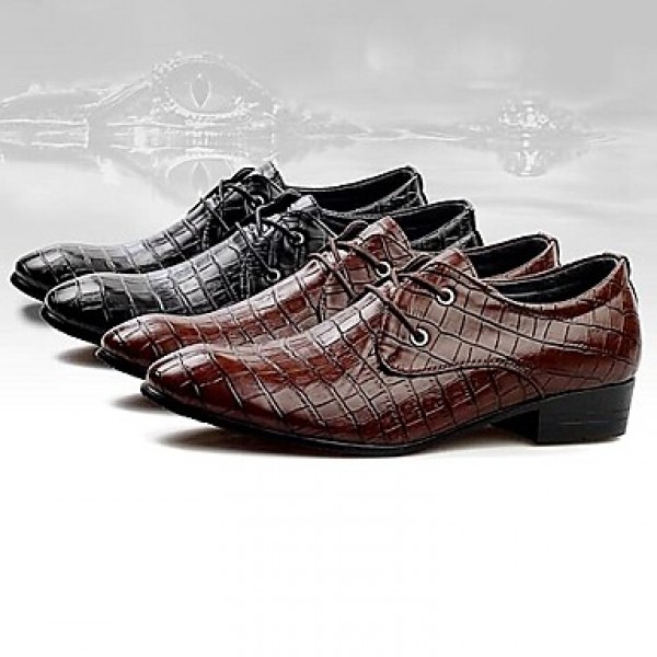 Men's Shoes Libo New Fashion Hot Sale Office & Career / Casual Leather Comfort Oxfords Black / Brown