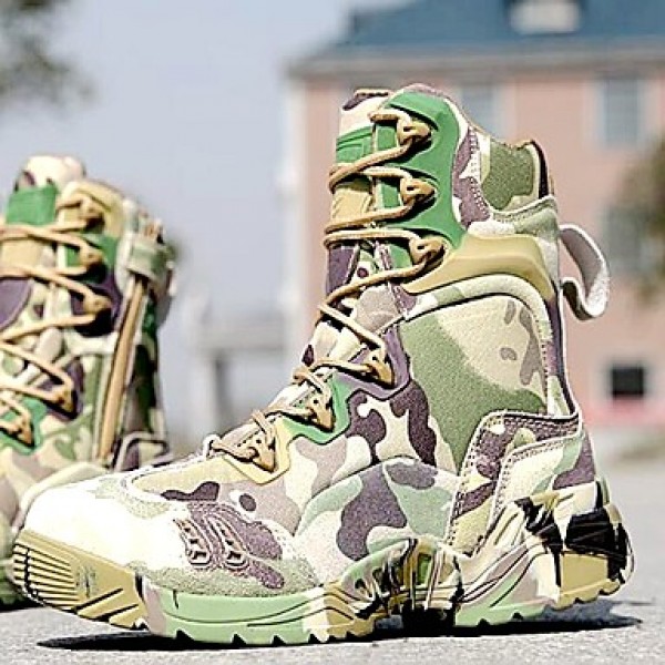 Shoes 2016 Hot Sale Outdoor/Work Leather/Synthetic Camouflage Color Hard-wearing Combat Boots