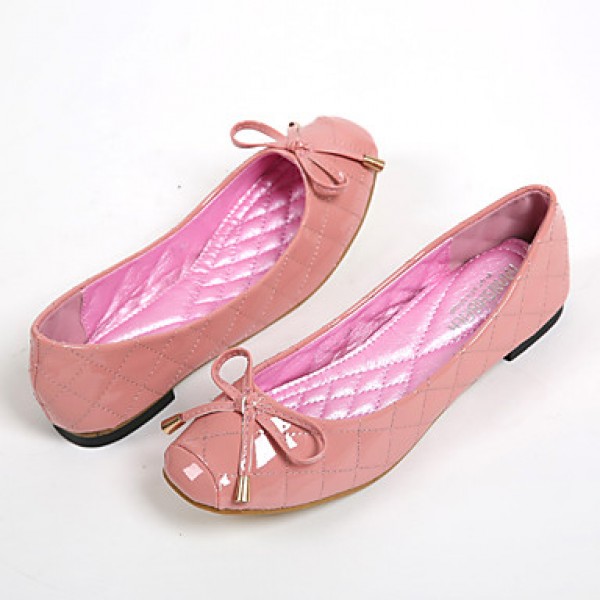 Women's Shoes Leatherette Flat Heel Comfort / Round Toe Flats Casual Pink