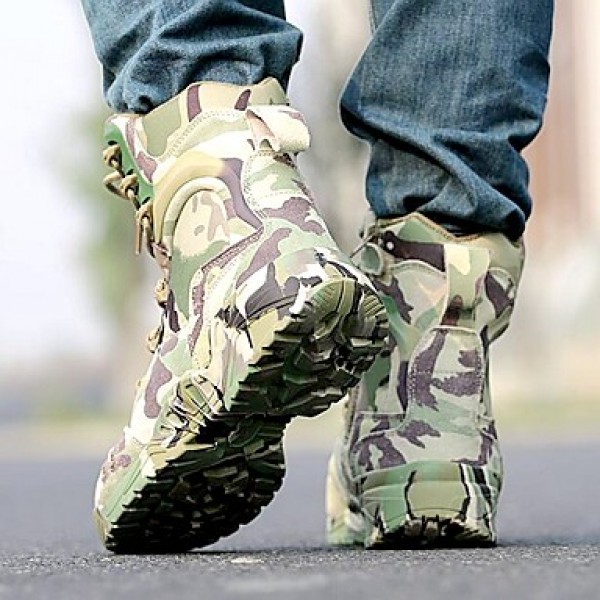 Shoes 2016 Hot Sale Outdoor/Work Leather/Synthetic Camouflage Color Hard-wearing Combat Boots