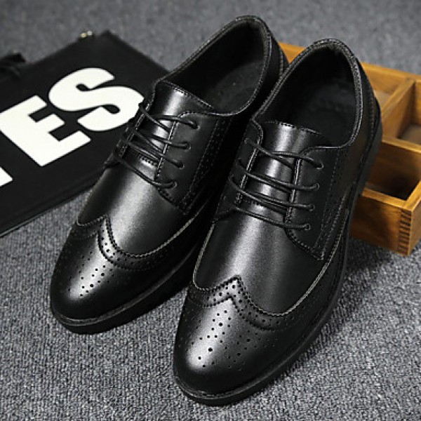 Men's Shoes Casual PU Oxfords Black / White