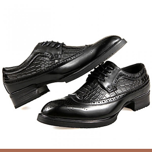 Men's Shoes Office & Career / Party & Evening / Casual Leather Oxfords Black / Brown