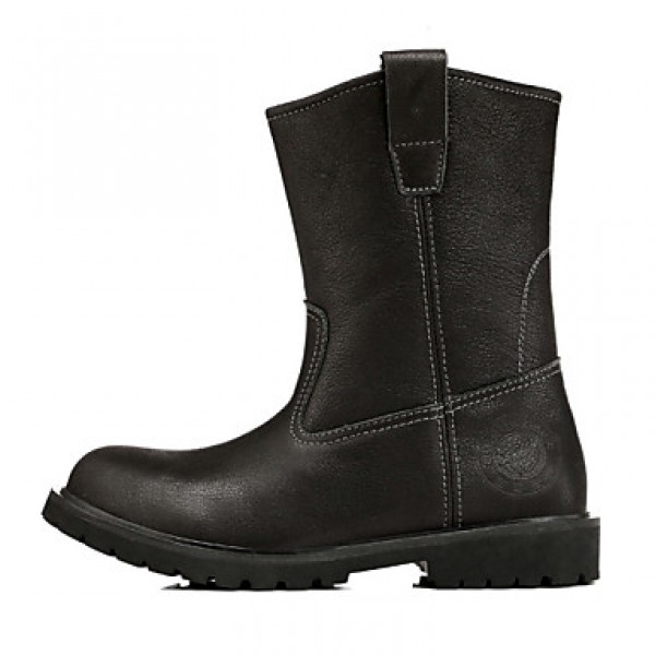 Shoes Outdoor / Athletic / Casual Leather Boots Black / Brown