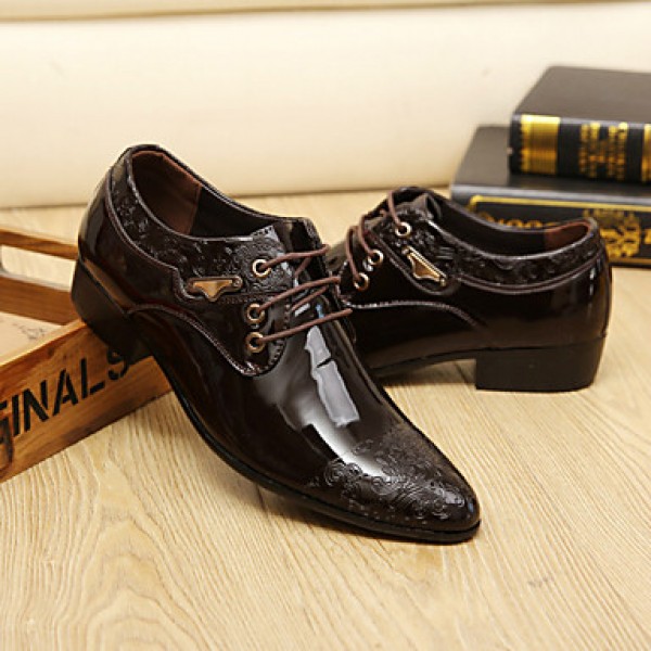 Men's Shoes PU Office & Career / Casual / Party & Evening Oxfords Office & Career / Casual / Party & Evening Low Heel Lace-up / Others