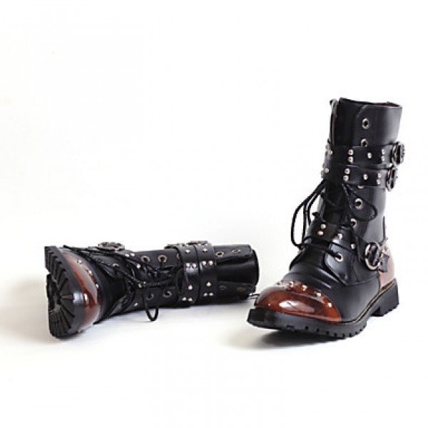 Shoes Wedding / Outdoor / OfficeCareer / PartyEvening / Dress / Casual Synthetic Boots Black