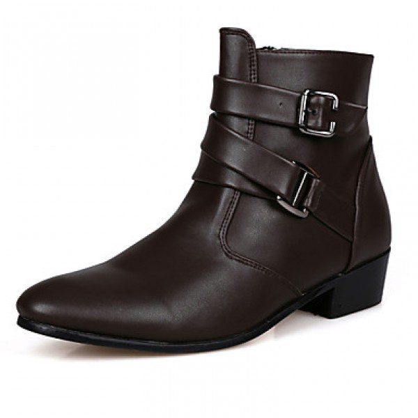 Shoes Outdoor/OfficeCareer/PartyEvening Boots Black/Brown/White