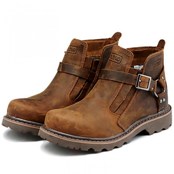 Shoes Outdoor / OfficeCareer / PartyEvening / Athletic / Casual Leather Boots Brown