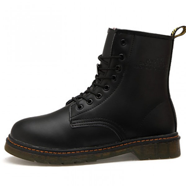 Shoes Outdoor / OfficeCareer / Casual Leather Boots Black