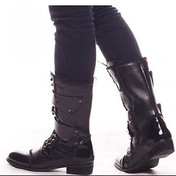 Shoes Outdoor / OfficeCareer / PartyEvening / Dress / Casual Canvas / Patent Leather Boots Black