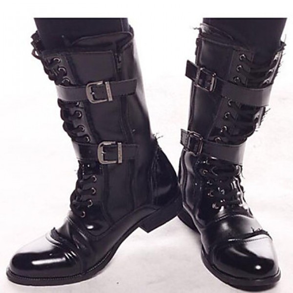 Shoes Outdoor / OfficeCareer / PartyEvening / Dress / Casual Canvas / Patent Leather Boots Black